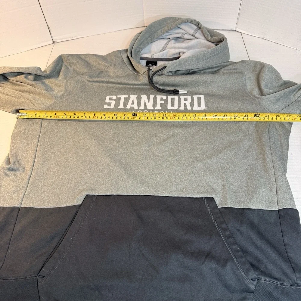 Nike‎ Stanford University Hoodie Sweatshirt Mens XXL Therma-fit 2XL Stars Swoosh